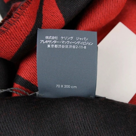 ALEXANDER MCQUEEN Wool/Cotton/Silk Printed Scarf, NWT - Picture 6 of 6